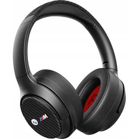 Auriculares supraaurales Bluetooth con cancelación activa de ruido (ANC) BMW BMBHKL601MTCAK Negro/Logotipos en relieve negro (1/3)
