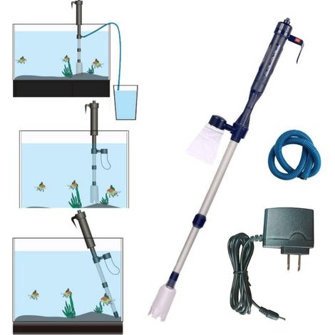 Electric Aquarium Vacuum Cleaner – Gravel Cleaner and Automatic Water Changer – Convenient Siphon for Aquarium Maintenance (1/3)
