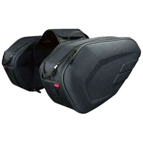 Sacoches latérales de moto pour cyclisme, Organisateur de rangement arrière universel de 36 - 58L avec couverture imperméable (1/4)