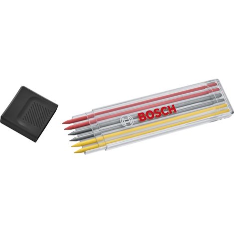 Bosch PRO Hand Tool - Pencil Pencil Lead Multicolor 2.8 mm Refills, 6 pcs 1600A03AL5 (1/2)