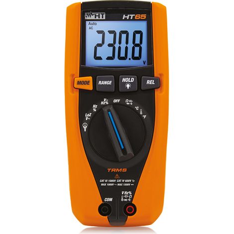 Multimetro TRMS Tensione DC 1500V con sonda K Temperatura HT65 HT HA00065P
