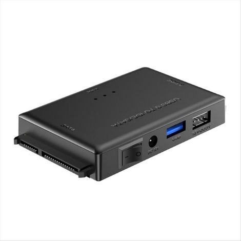 Adaptateur USB 3.0 vers IDE 3 en 1 (prise standard européenne) pour ordinateurs portables et de bureau. (1/5)