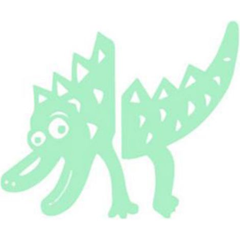 Stickers muraux crocodile, phosphorescents, pour salon, chambre, décoration d'interrupteur (1/5)