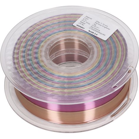 Filament PLA pour imprimante 3D, effet soie brillant, consommables dégradés, 1,75 mm (1/5)