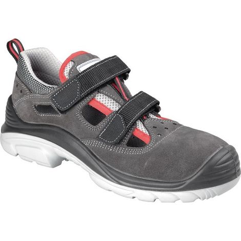 Sandale de sécurité Föhr Taille 45 noir/gris cuir velours S1 SRC EN 20345