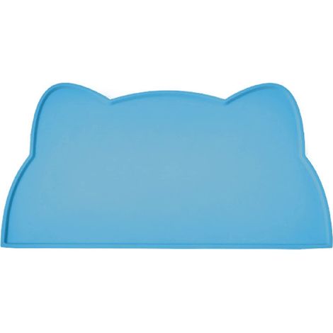 1 Tapis pour gamelle, silicone souple, bord surélevé, anti-déversement, intérieur (1/5)