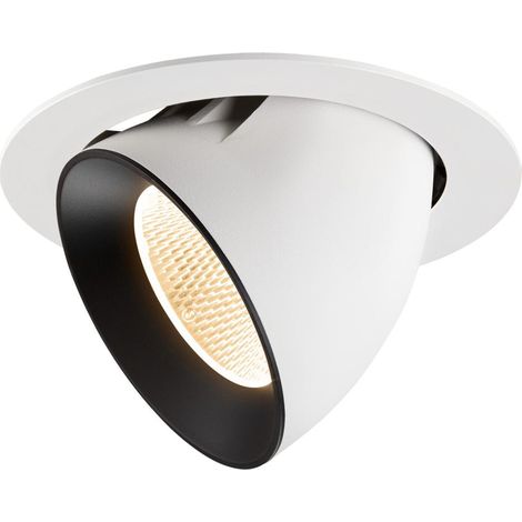 Spot encastré Numinos Gimble XL blanc/noir 2700K - 20 deg - 1009873