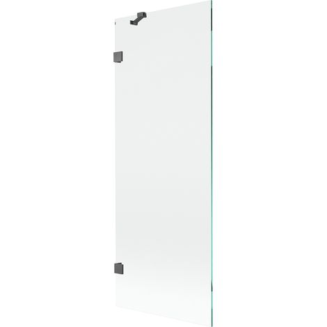 Mexen Lunar paroi de baignoire 1-volet 70 x 150 cm, transparent, gris canon brossé - 897-070-000-66-00 (1/5)