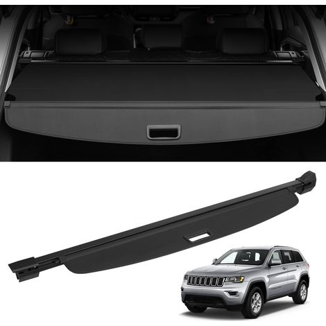 VEVOR Retractable Cargo Cover, Upgraded Waterproof Trunk Cover Security Shield Shade for Jeep Grand Cherokee 2 Row 2022-2025 5-Seater, UV Proof Rear Trunk Cover Aluminum Alloy & PVC Leather Texture