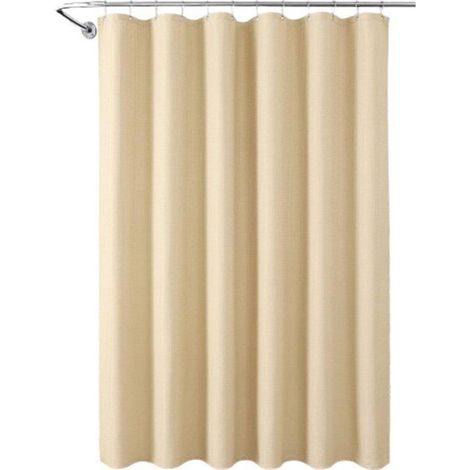 Rideau De Douche - Polyester - Imperméable - Motif Gaufré - 180 x 200 cm - Lavable En Machine - Avec Anneaux (1/5)