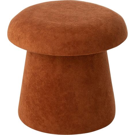 Pouf Coffre Champignon "Chi" 40cm Terracotta (1/4)