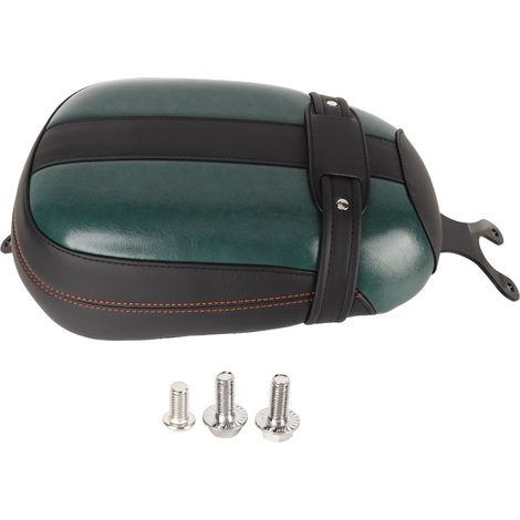 Siège passager arrière en cuir artificiel, coussin de dossier confortable, tapis de selle de remplacement pour Indian Scout Sixty 2016-2022, noir vert (1/5)