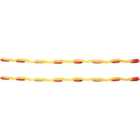 Tyenaza Bandes de Course à 3/5/8 Pattes, Jeu d'équipe, 3/5/8 Personnes Jeu de Plein air Marcheur Cravate Sangle Bande de Course à Jambes, pour l'entraînement au Travail d'équipe, la compétition (8) (1/5)
