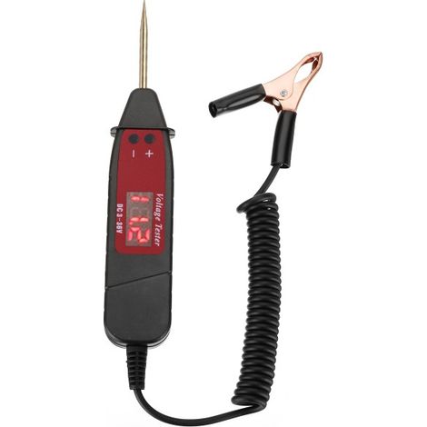 Automatischer digitaler LCD-Spannungsprüfer mit Stiftspitze und Leuchte, 1 Stück (1/5)