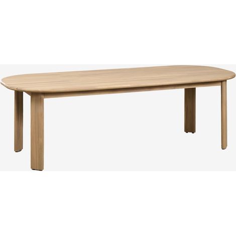 Mesa de comedor ovalada 240x100 cm en madera de acacia Uleno SKLUM (1/5)