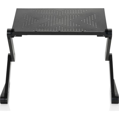 Fixation de bureau assis-debout VM-SA II pliable Aluminium noir hjh OFFICE