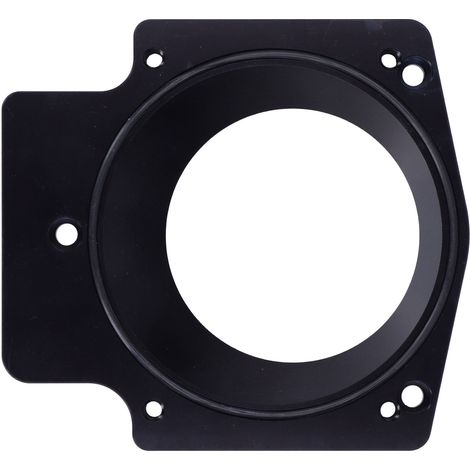 3,6-Zoll-Ansaugadapter, Drosselklappengehäuse-Abstandshalter, kompatibel mit GM GEN III LS1 LS2 LS6 LSX LS4, schwarz (1/5)