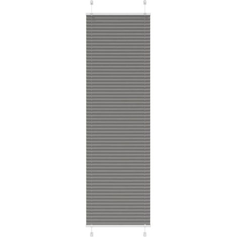 Plissee Anthrazit 55x200 cm Stoffbreite 54,4 cm Polyester