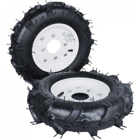 Könner & Söhnen – Roue pneumatique pour motoculteur 40 cm – Largeur 8 cm – Bande de roulement haute pour terrains accidentés – Modèles compatibles : KS 7HP-950A/S/G