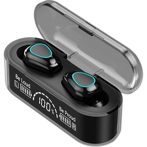 Talkie-walkie numérique double oreille pour le commerce électronique en mode privé avec fonction d'alimentation mobile et écouteurs Bluetooth 5.0 (1/5)