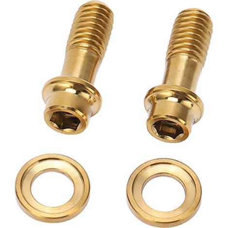 Set mit 4 Titanlegierungsschrauben zur Montage von Sram-Rennradbremsscheiben, Upgrade-Zubehör, Gold (4 Stück/Box) (1/5)