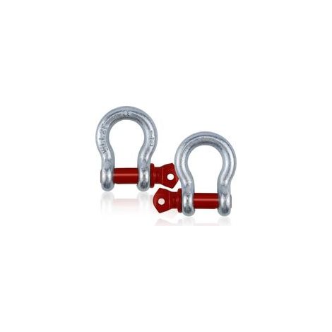 (WLL : 2,0t)2 Pcs Manille en Acier Galvanisé à Haute Résistance Manille de Remorquage avec Boulons à œil Boucle de Manille Réglable (1/5)