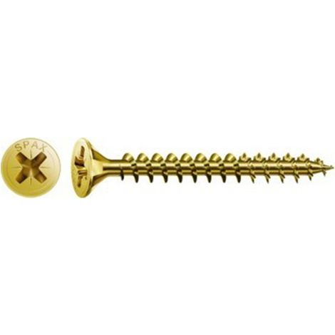 Tirafondo cabeza plana Yellox - L - 3,5x35 mm (1/10)