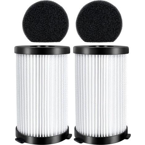 Kit de 2 filtres éponges de rechange pour aspirateurs MooSoo D600/D601, Akitas AK585K V8, iwoly V600, Goodmans 356277, Ariete Handy Force 2759/2761, Cecotec Conga Thunderbrush 520/550/560