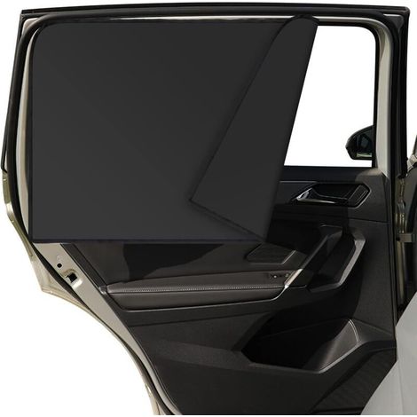2 Pcs Pare-Soleil Voiture Bébé, Rideaux Magnétiques pour Voiture Rideaux Fenêtres de Protection Solaire, Pare-Soleil de Vitre Latérale de Siège Arrière pour Voiture Bloquer Rayons UV (Noir)