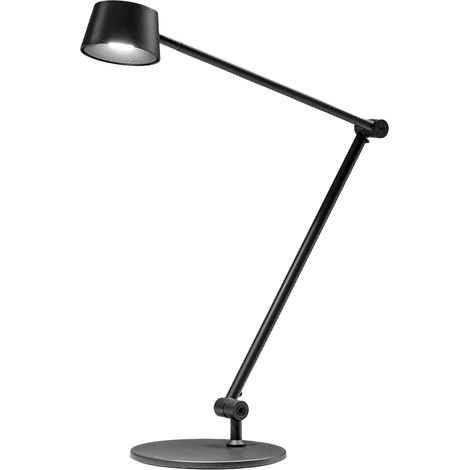 Lampada da Tavolo Efira L - 6,2W LED 3000K Orientabile Dimmerabile, Struttura in Alluminio Nero Opaco con Diffusore in Metacrilato - Gea Luce (1/3)