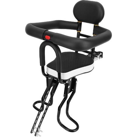 Child bike seat, forward-facing child seat with armrests and pedals, widened and thickened sponge base, maximum load capacity 80 kg (1/5)