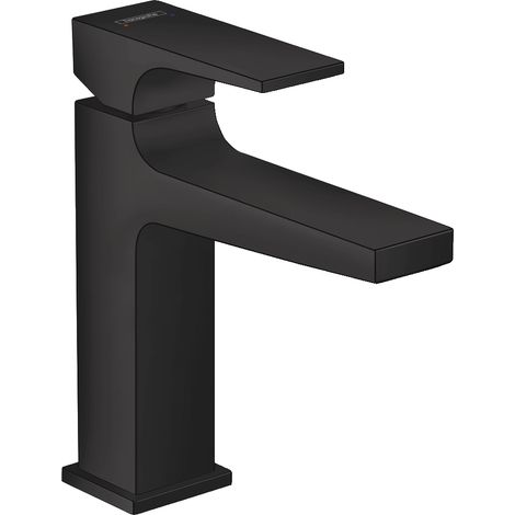 Hansgrohe – Mitigeur de lavabo 32507670 – Finition noir mat – Bec saillie 135 mm – Garniture de vidage push-open – Débit 5 l/min