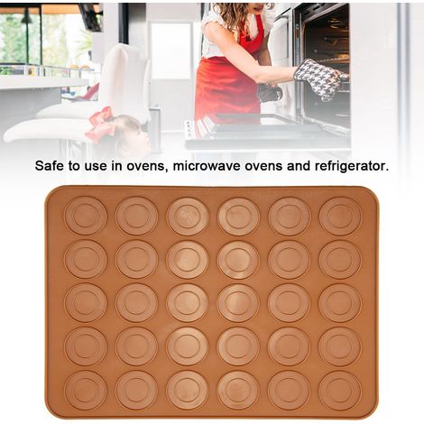 Tapis à macarons ronds en silicone (1 pièce) - 30 trous (1/5)