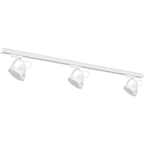 Jeu de 3 barres omnibus Lugar (AR111-GU10) + guide 1,5 m - Blanc (1/5)