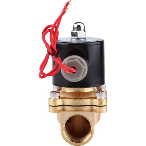 Électrovanne 220 V CA, 3/4" NC, boîtier en alliage de zinc, pour eau, huile, air et gaz (1/5)