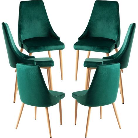 Packs Sillas Comedor - Pack 6 Sillas Stoik Wood - Verde (1/5)