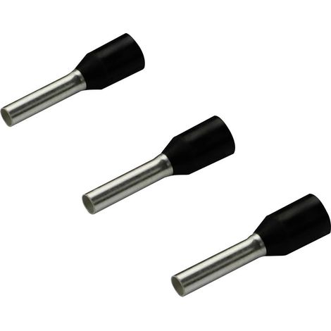 Embout simple d'extrémité de câble Rittal AS 4050.733 1.5 mm² x 8 mm partiellement isolé noir 500 pc(s) (1/2)