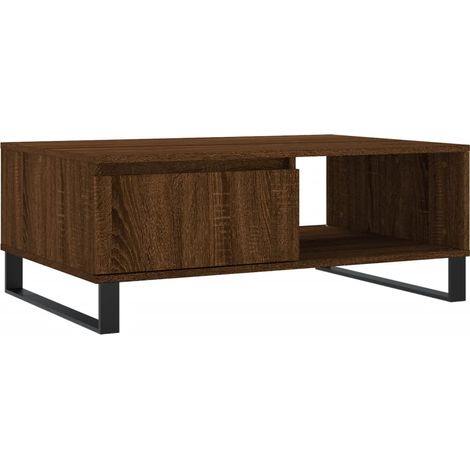 Maison Exclusive - Couchtisch Braun Eichen-Optik 90x60x35 cm Holz