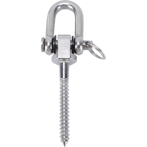 Cintre Pivotant Robuste en Acier Inoxydable avec Action Rotative à 180 °, Clamp/Holder à Connexion Rapide pour Anneaux de Gymnastique et Chaises Hamac (1/5)