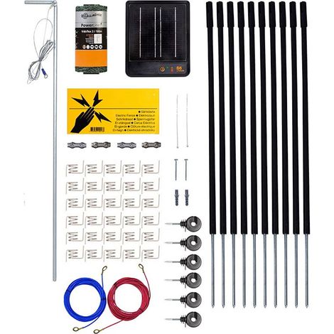 Kit recinzioni elettriche per stagno e giardino 50 cm con elettrificatore Gallagher S6