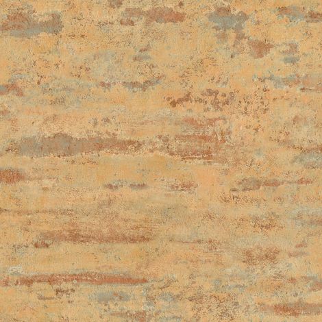 Empapelado tono sobre tono Profhome 374151 papel pintado no tejido ligeramente texturado tono sobre tono mate naranja gris azul 5,33 m2