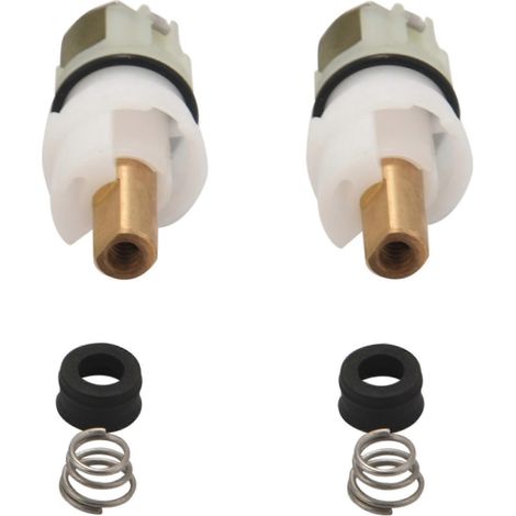 Lot de 2 tiges de robinet de rechange Rp25513 avec sièges et ressorts en caoutchouc, adaptées à la réparation de cuisine. (1/5)