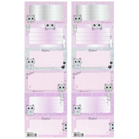 Pegatinas de gatitos para cuadernos (25 unidades)