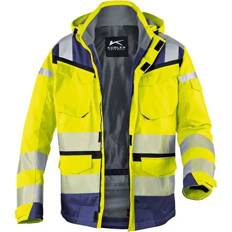 [NEUWERTIG] B-Ware Kübler Wetterjacke Arbeitsjacke Warnschutzjacke Sympatex Warngelb Psa2 Größe Xxl