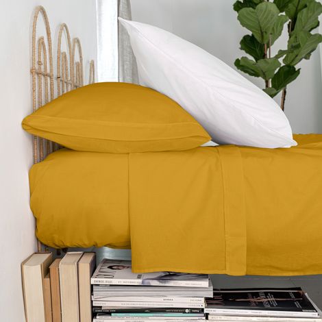 Basic Sabana 260x270 cm (Cama 180/200) Mostaza (1/5)