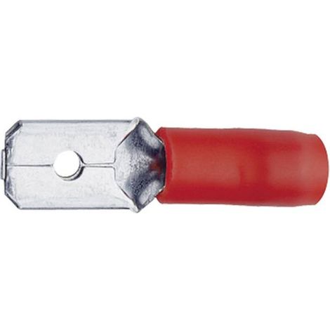 Vogt Verbindungstechnik  3911 Spina piatta Larghezza spina: 6.3 mm Spessore spina: 0.8 mm 180 ° Parzialmente isolato Blu