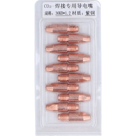 10 embouts de contact pour soudage MIG, torche, buse à gaz en cuivre 36KDx1,2 (1/5)