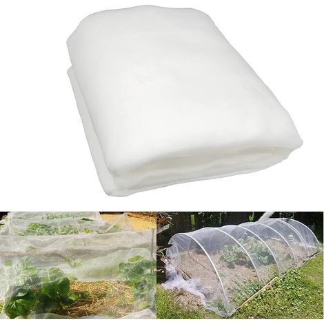 Filet Anti Insecte 3m x 10m, Filets pour Jardin, Filet Anti Insecte Potager, Maille Fine Anti-Insecte en Maille pour la Protection des Plantes, Fleurs, Légumes et Fruits (1/5)