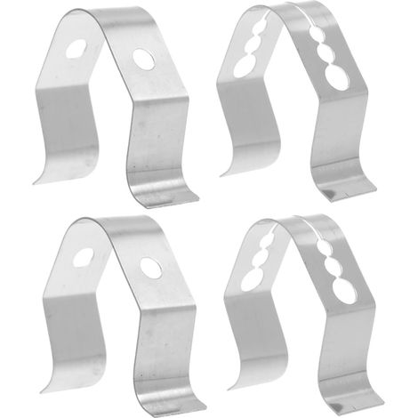 Healifty 4 pièces Clips de Fixation Acier Inoxydable pour