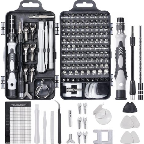 ZOLGINAH Kit de destornilladores de precisión 135 en 1, nueva versión, herramientas de reparación profesionales, juego de destornilladores, juego de destornilladores magnéticos para iPhone, portátil,  (1/5)